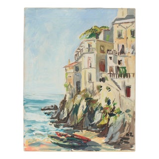 Minori, Italy, 1962, Oil on Canvas For Sale