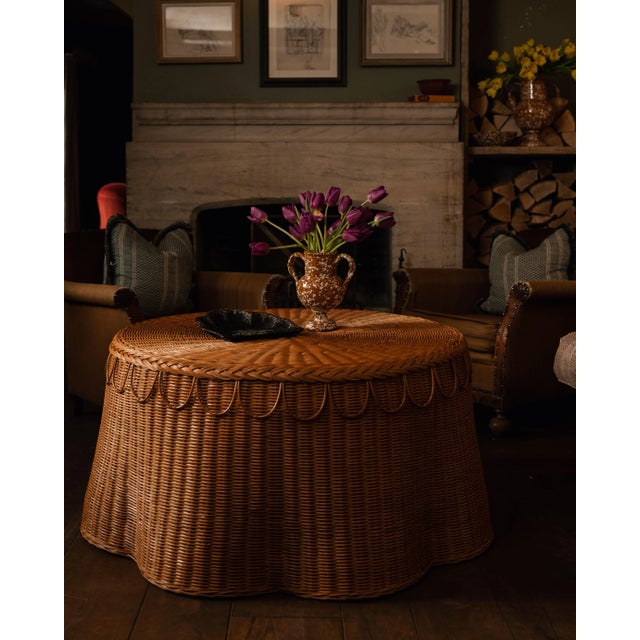 Sharland England Splatter Verona Vase, Regular, Terracotta & Cream For Sale - Image 4 of 4