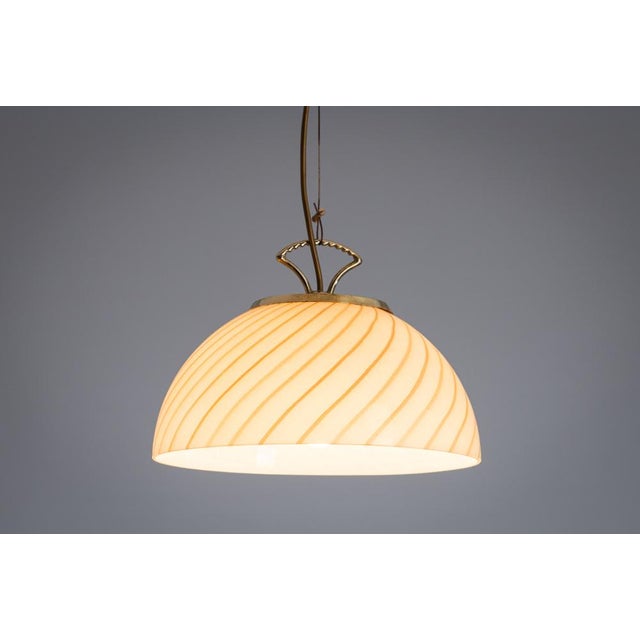 Pendant Lamp with Murano Glass Shade For Sale - Image 4 of 11