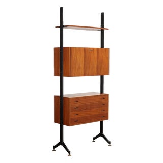 Vintage Bookcase in Mahogany, Italy, 1960s For Sale