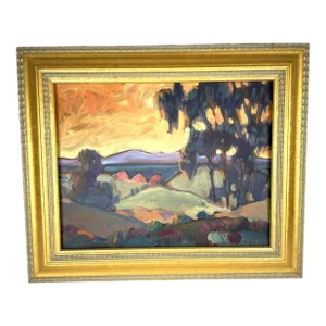 "San Francisco Bay" James Hartman Plein Air Oil Painting