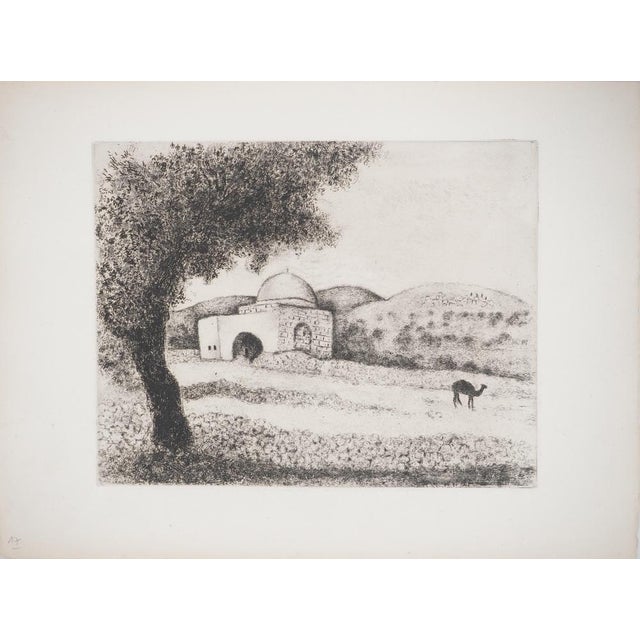 Marc Chagall, Rachel's Grave, Original Engraving For Sale - Image 6 of 6