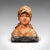 This is an antique portrait bust. A French, plaster decorative female figure, dating to the late Victorian period, circa...