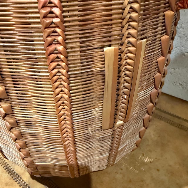 Decorative Vintage Woven Basket After Mimura Chikuho For Sale - Image 9 of 13