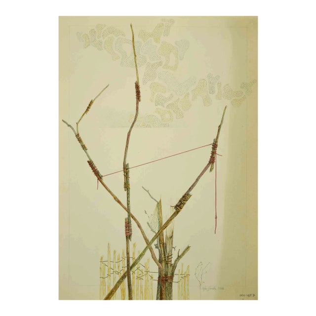 Leo Guide, Composition, Drawing, 1974 For Sale