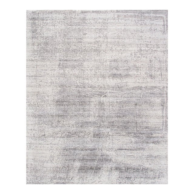 Pasargad Home Adra Silver Area Rug- 8' 1" X 10' 1" For Sale