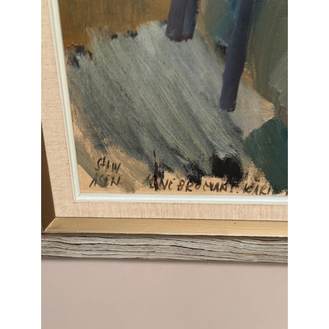 Gösta Stawåsen, Seated Woman, 1950s, Oil on Canvas, Framed For Sale - Image 7 of 15