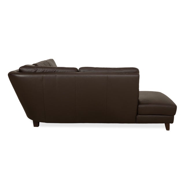 Matrixx Corner Sofa in Brown Leather from Willi Schillig For Sale - Image 14 of 17