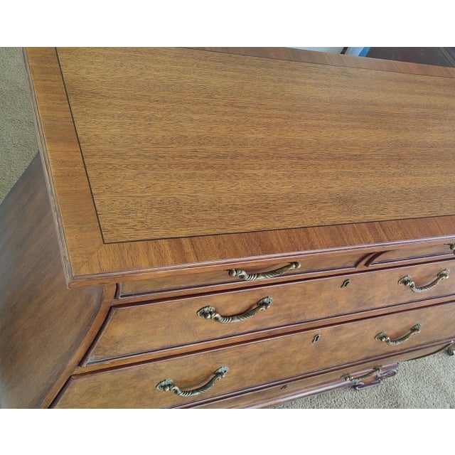 2000s Ethan Allen Bombe Chest of Drawers For Sale - Image 9 of 14