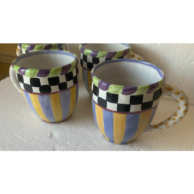 “Piccadilly and Courtly Check” ceramic mugs; retired pattern