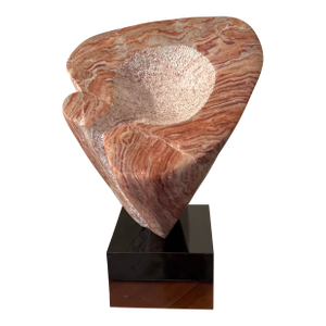 1970s Vintage Midcentury Costal Abstract Marble Sculpture