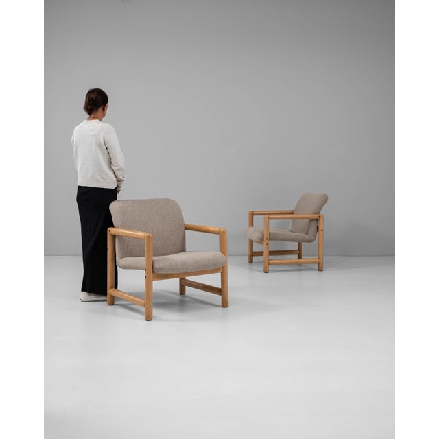 20th Century Czech Upholstered Armchairs - A Pair For Sale - Image 17 of 18