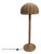 Large French Rattan Floor Lamp with Mushroom Shade For Sale