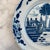 Early Antique Dutch Delft Blue and White Landscape Plate or Platter For Sale - Image 4 of 12