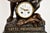 Patinated Bronze Figural Sculpture Clock "Lutte Préhistorique" by Emile Louis For Sale - Image 4 of 11