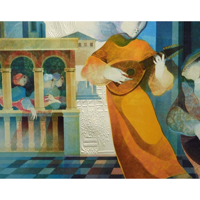 2000 - 2009 Sunol Alvar"Suite Lyrique"Hand Signed Custom Embossing Framed Make an Offer 1993 For Sale - Image 5 of 8