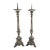 French Silverplate Brass or Bronze Candlesticks, a Pair For Sale