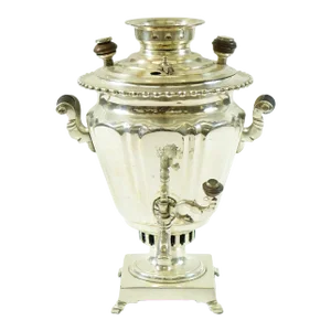 Late 19th Century Antique Silver Plated Russian Samovar