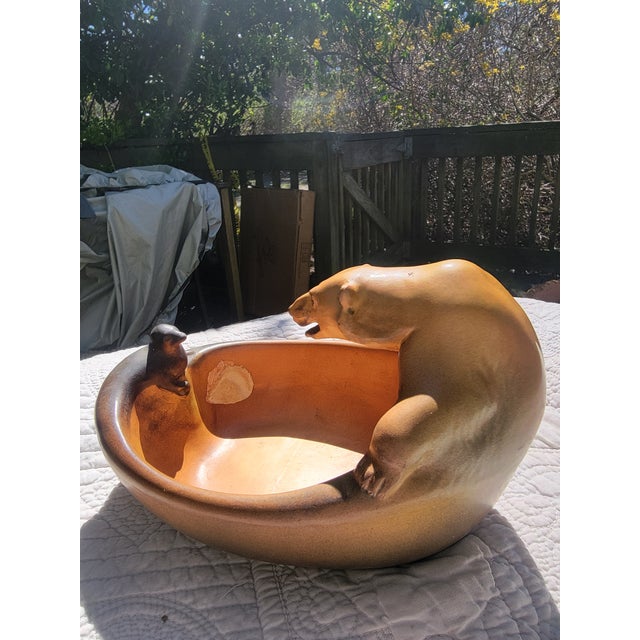 P. Ipsens Enke Early 1900s Danish Art Nouveau Figurative Bowl For Sale - Image 4 of 10