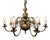 Large Antique Flemish 8-Branch Chandelier For Sale