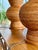 Pair of Vintage Sculptural Woven Rattan Table Lamps With Original Shades For Sale - Image 9 of 12