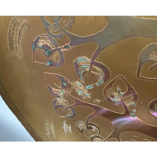 Vintage German Brass Wall Plate with Tree Design from Harjes, 1970s For Sale - Image 15 of 18