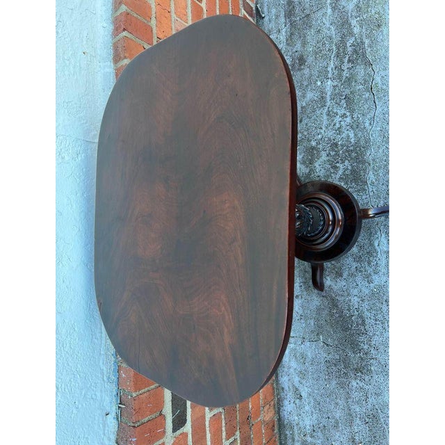 Antique 19th Century Regency Style Tilt-Top Tea Table For Sale - Image 4 of 11