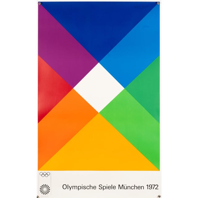 Olympics Serigraph Poster by Max Bill, 1972 For Sale - Image 9 of 9