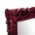 Textile Barcelona Mirror - Glossy Burgundy For Sale - Image 7 of 10