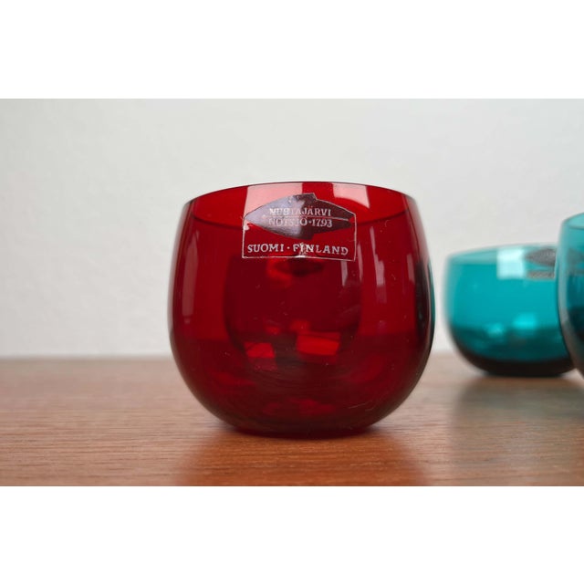 Green Mid-Century Modern Drinking Glasses from Nuutajärvi Notsjö, Finland, 1960s, Set of 6 For Sale - Image 8 of 18