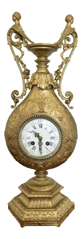 Victorian French Ornate Mantle Clock, 1860s