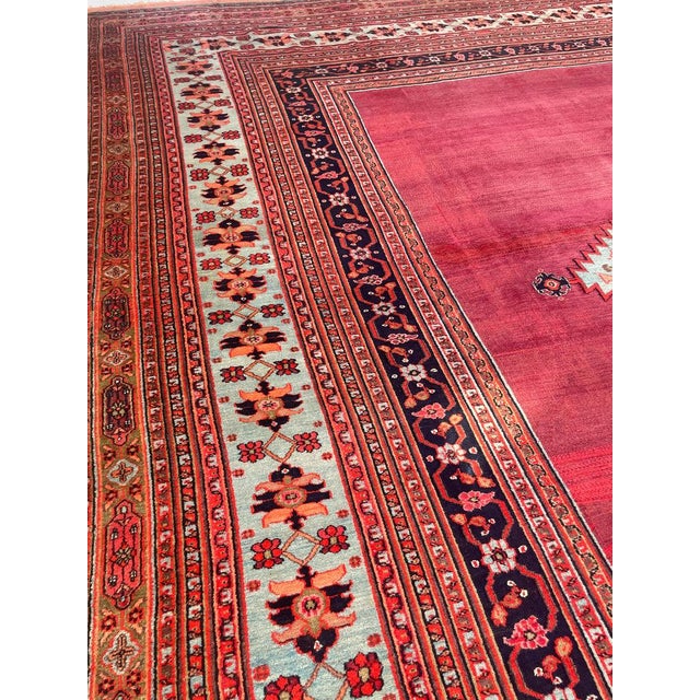 PALATIAL ANTIQUE CARPET Northeast Khorrassan Gem with Smokey Wine, Rug 13.2 x 15.7 For Sale - Image 17 of 17