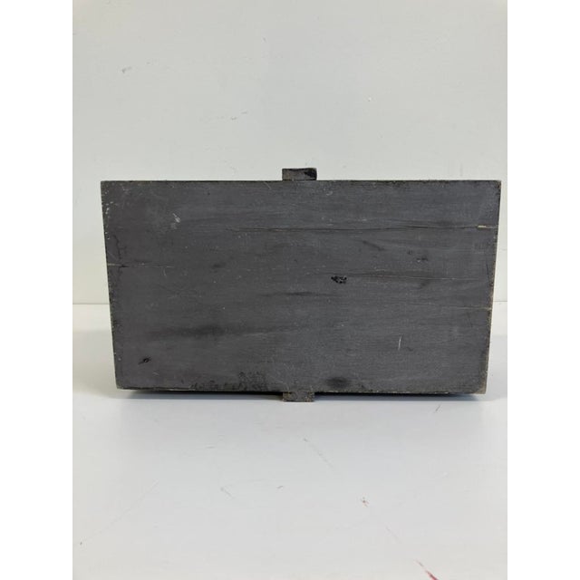 Vintage Primitive Wooden Tote Carrier With Center Handle, 1940s–1960s For Sale - Image 4 of 5