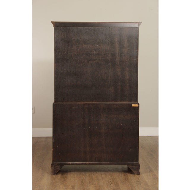 Baker Chippendale Style Mahogany Chest On Chest Highboy For Sale - Image 16 of 18