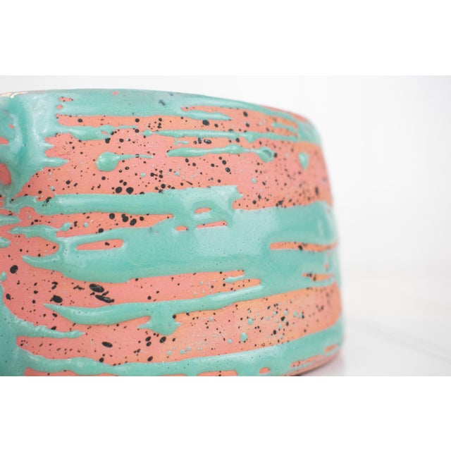 Light Pink Postmodern Memphis Style "Ceramicism" Studio Pottery Mug by Dustin Barzell For Sale - Image 8 of 11