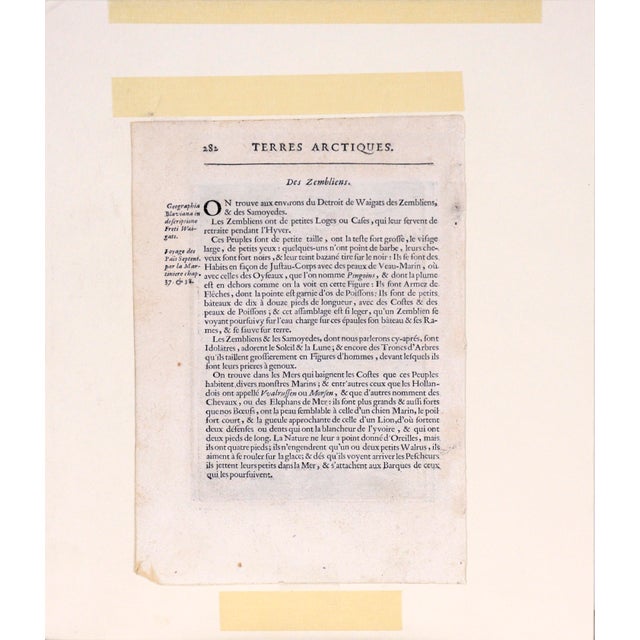 Rare Hand Colored "Cabane Des Hold" - 1st Ed "Description De L’Univers" C. 1683 by Alain Manesson Mallet For Sale In Monterey, CA - Image 6 of 7