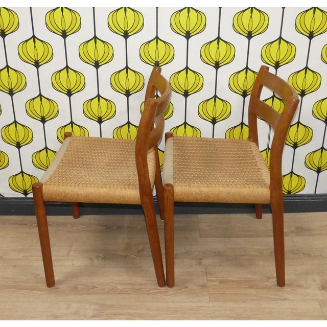 Model 84 Dining Chair in Teak by Niels Otto Møller for J.L. Møllers, 1960s, Set of 4 For Sale - Image 16 of 18