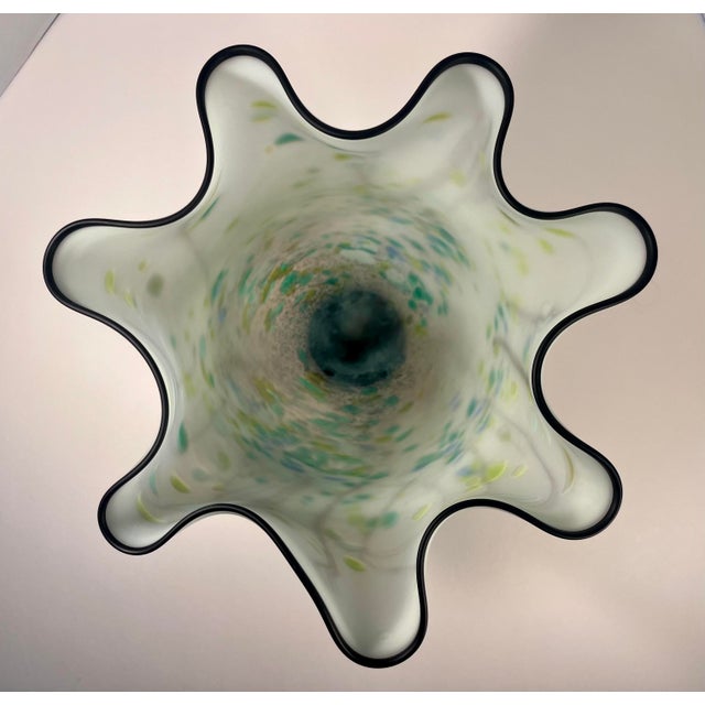 2017 Eric Bladholm Signed Limited Edition Studio Art Glass Vase – #7/17 For Sale - Image 4 of 10