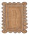 Grey Trim Jute Scallop Braided Handmade Rug - 9'x12' For Sale