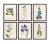 This antique botanical specimen set will add cottage charm to your home. Indulge your inner English Victorian lady....
