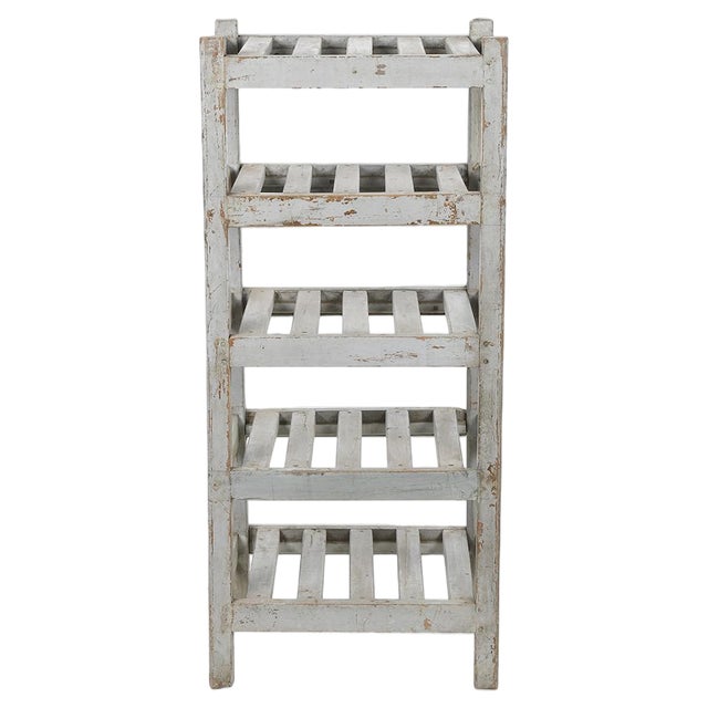 Patinated Wooden Shelf, 1940s For Sale