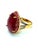 Bochic "Capri" Vintage Natural Ruby & Diamonds Ring Set in 18K Gold & Silver For Sale - Image 9 of 18