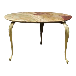 Onyx & Metal Coffee Table