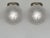 Muller frères A wonderful pair of French art deco flush mounts in nickel plated bronze or solid brass. The nice mounts...