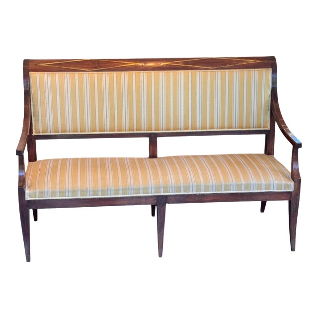 Early 19th Century Empire Settee For Sale