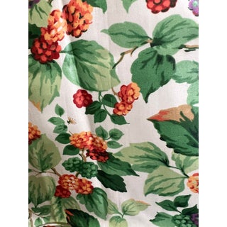 Vintage Brunschwig & Fils Berry Print Chintz Fabric For Sale