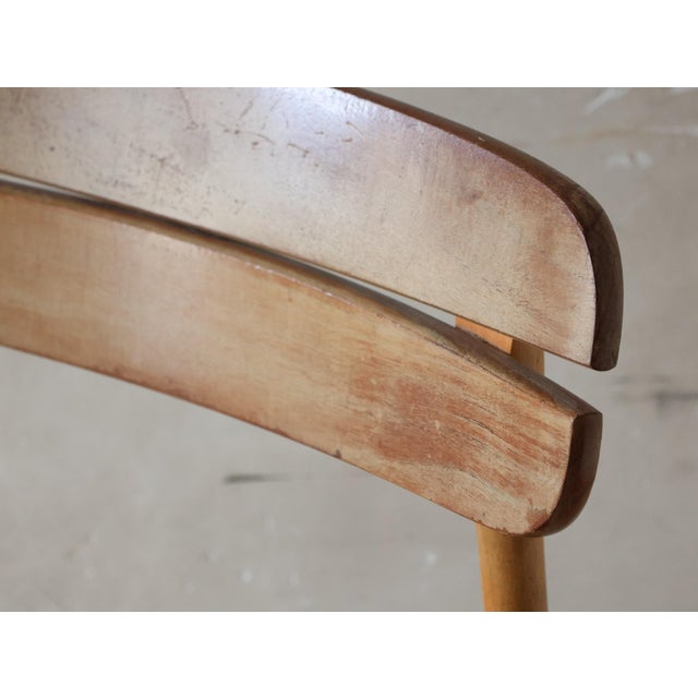 Wood Vintage Scandinavian Italian Wooden Dining Chairs, 1960s, Set of 6 For Sale - Image 7 of 10