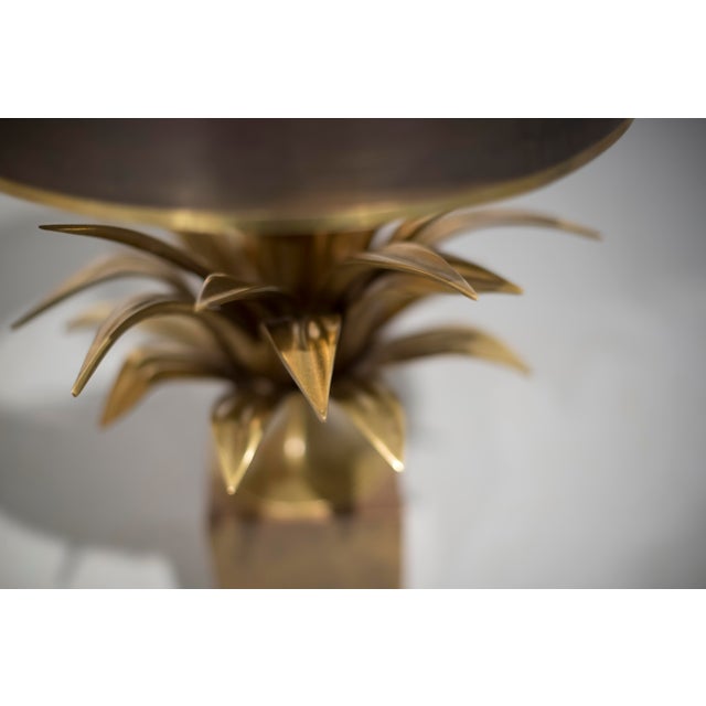 Maison Charles 1970s Maison Charles Bronze Lotus Flower Lamp For Sale - Image 4 of 8