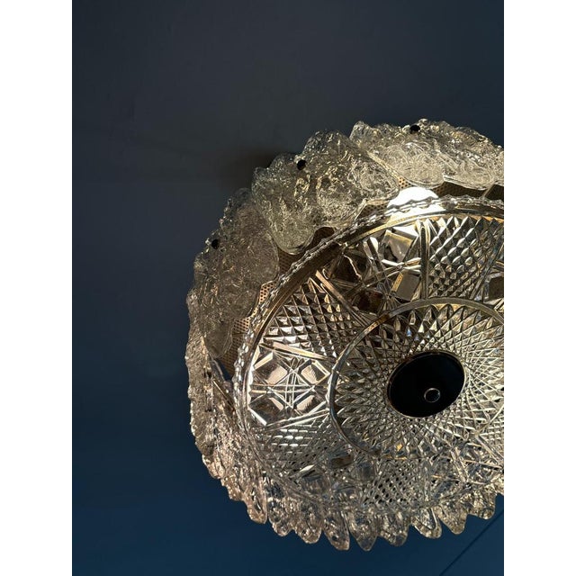 Pendant Lamp with Crystal Glass Elements by Carl Fagerlund for Orrefors, Sweden, 1960s For Sale - Image 8 of 18