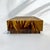 Wood Mid-Century Modern Hand Painted Faux Tiger’s Eye Floating Coffee Table For Sale - Image 7 of 9